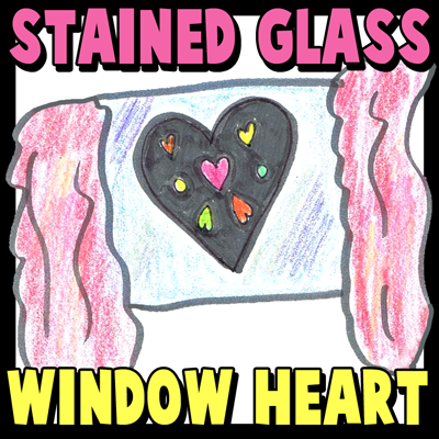 Stained Glass Craft with Aluminum foil and Cellophane