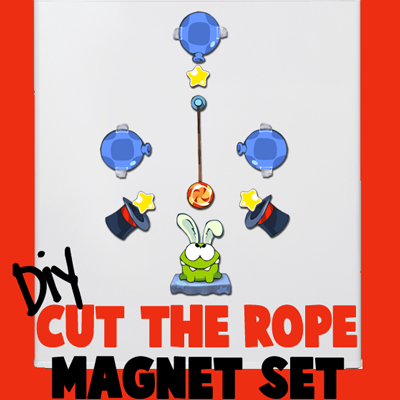 Print and Cut, How to Make a “Cut the Rope” Magnet Set