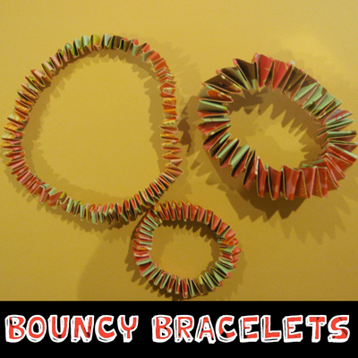 Easy to Make Colorful Paper Bracelets - Ideas for the Home