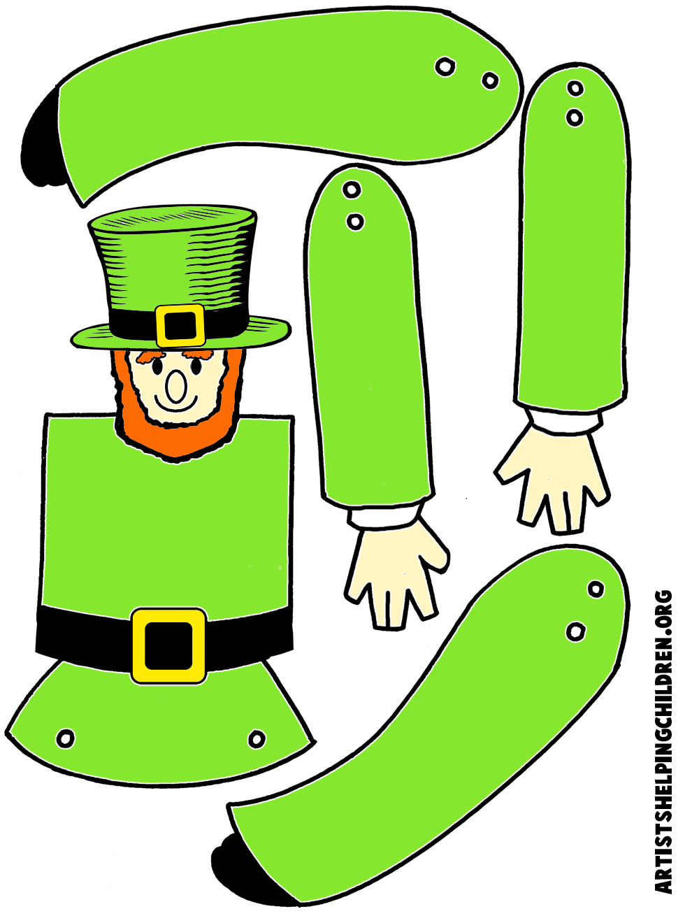 Build A Leprechaun Template