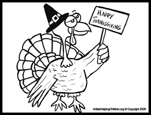 Thanksgiving Turkeys Coloring Pages and Printouts