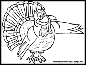 Thanksgiving Turkeys Coloring Pages and Printouts