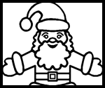 Santa Coloring Pages and Santa Printables & Printouts for Kids: Free
