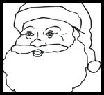 Santa Coloring Pages and Santa Printables & Printouts for Kids: Free