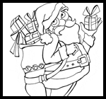 Freecoloring.org : Santa Coloring Pages and Printables