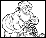 Emailsanta.com : Santa Coloring Pages and Printables