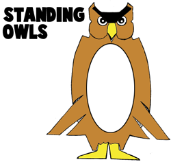 How to Make Standing Paper Owls