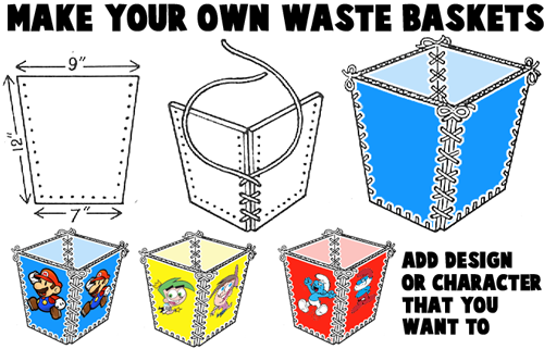 Make Cardboard Watebaskets