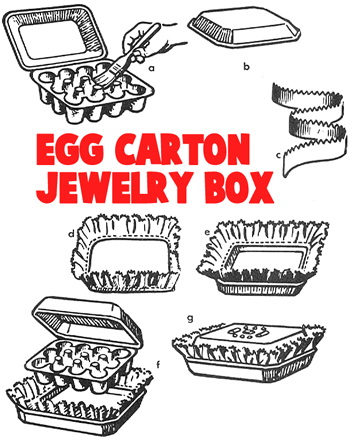 How to Make Egg Carton Jewelry Boxes