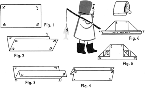 Instructions for Making No-Sew Fabric Fishing Hoods