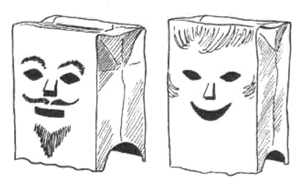 Brown Paper Bags Costume Masks