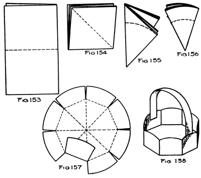 Fold and Cut Paper Easter Baskets