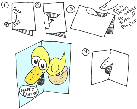 How to Draw a Pop-Up Duck on Your Cards