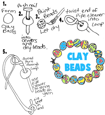 Make Clay Beads Bracelets