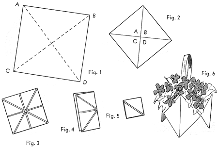 Make Origami Flower Basket