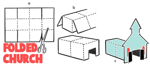 How to Make a Folded Paper Church