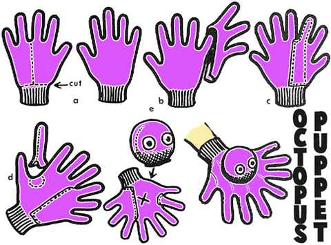 How to Make Octopus Glove Puppets