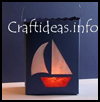 Paper
  Lantern with Sailboat Motif