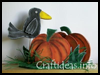 Wooden
  Crow and Pumpkin