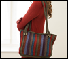 Striped
  Tote Bag