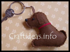 Felt
  Dog Key Ring Charm