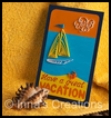<strong>"Have
  a great vacation!" card with a quilled crab and sailboat</strong>