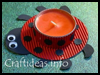 Lady
  Bug Tea Light Holder