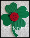 Lady
  Bug on a Four Leaf Clover