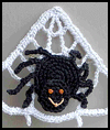 Spider
  Web Crochet Pin