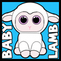 How to Draw Cartoon Baby Lambs