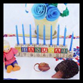 Collection of hanukkah menorah crafts