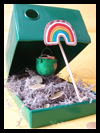 Dowel and Shoe Box Leprechaun Trap