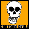 How to Draw an Easy Cartoon Skull for Halloween Step by Step Lesson