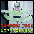 Make Jumping Jac Leprechauns