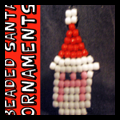 Santa Clause Perler Beads Ornaments