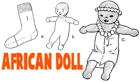 African Sock Dolls