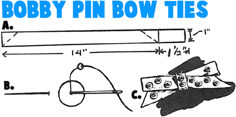 Bobby Pin Bow Ties