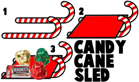 Candy Cane Sleds