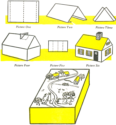 Make a Town or Village with Cardboard Boxes