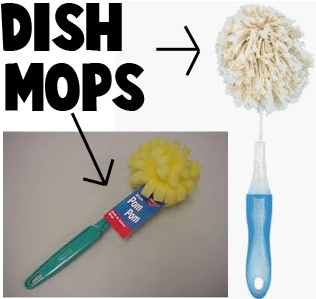 2 Dish mops