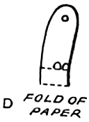 Draw or paint the elephant's toe nails above the folded edge