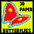 3d paper butterflies