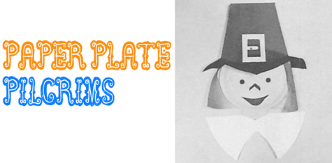 Paper Plate Pilgrim Boys