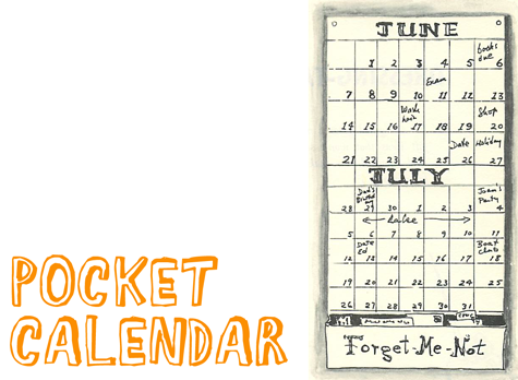 How to Make a Pocket Calendar for the New Year