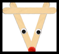 Popsicle Stick Rudolph