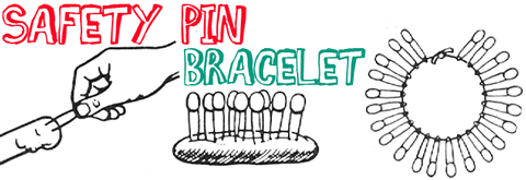safety pin bracelets