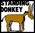 Standing Donkeys