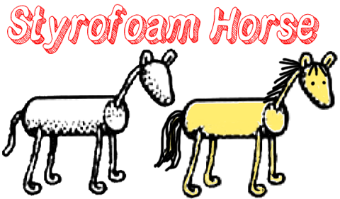 Styrofoam Horses