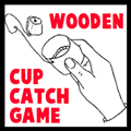 Wooden Cup Catching Game