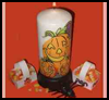 Decoupage
  Halloween Candle  : Halloween Decoration Crafts for Kids